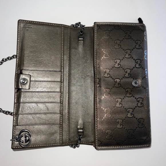 Authentic Gucci Imprime Wallet on Chain - Picture 10 of 12
